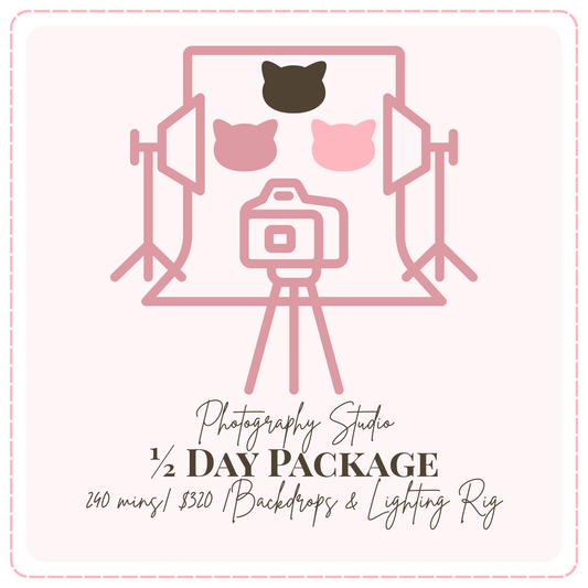 🌅 Half-Day Studio - Studio Self-Shoot Rental Singapore — 4 Hour Session
