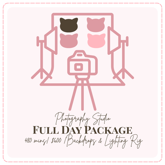 ☀️ Full-Day Studio - Studio Self-Shoot Rental Singapore — 8 Hour Session