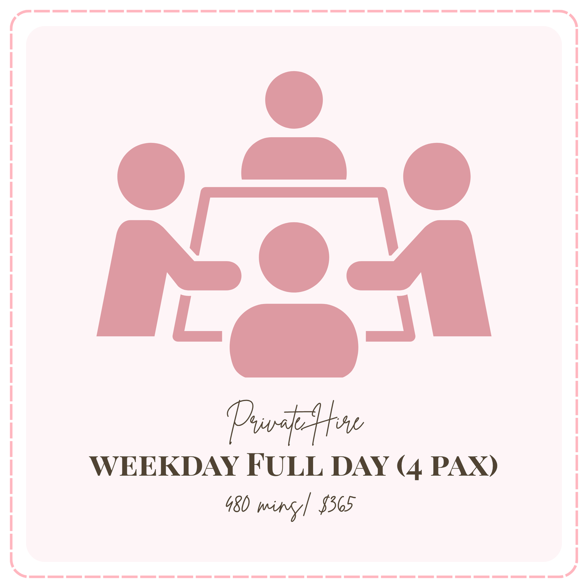 Private Hire — Up To 4 pax Weekday Full Day