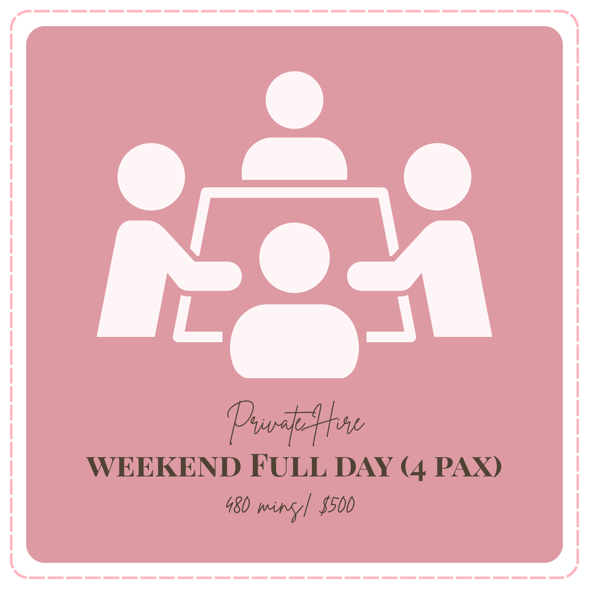 Private Hire — Up To 4 pax Weekend Full Day