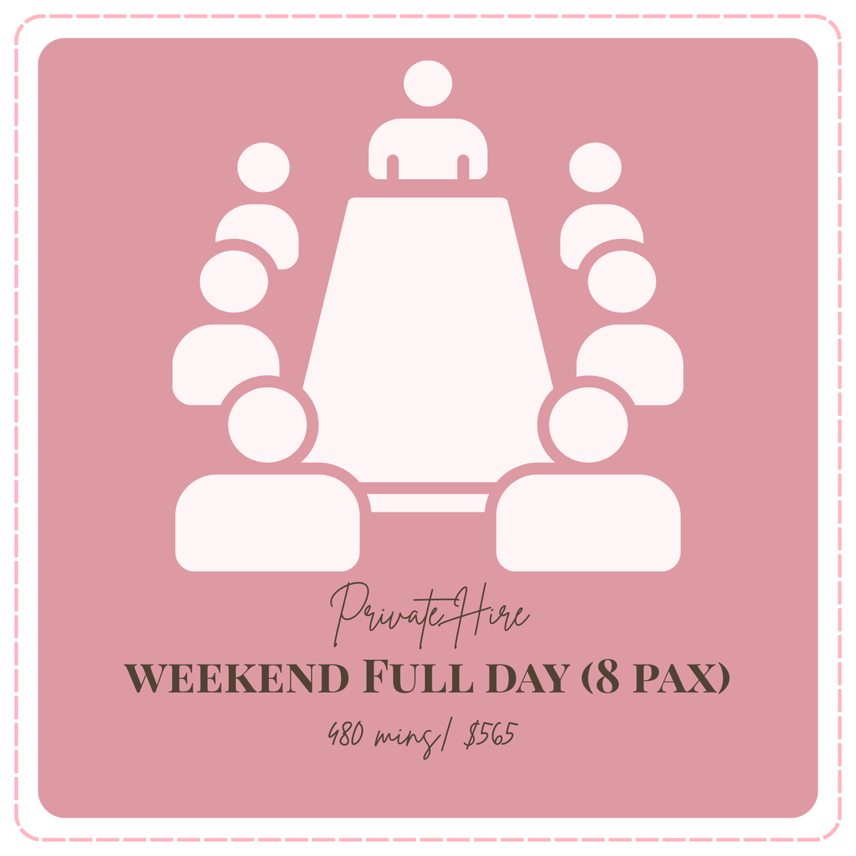 Private Hire — Up To 8 pax Weekend Half-Day