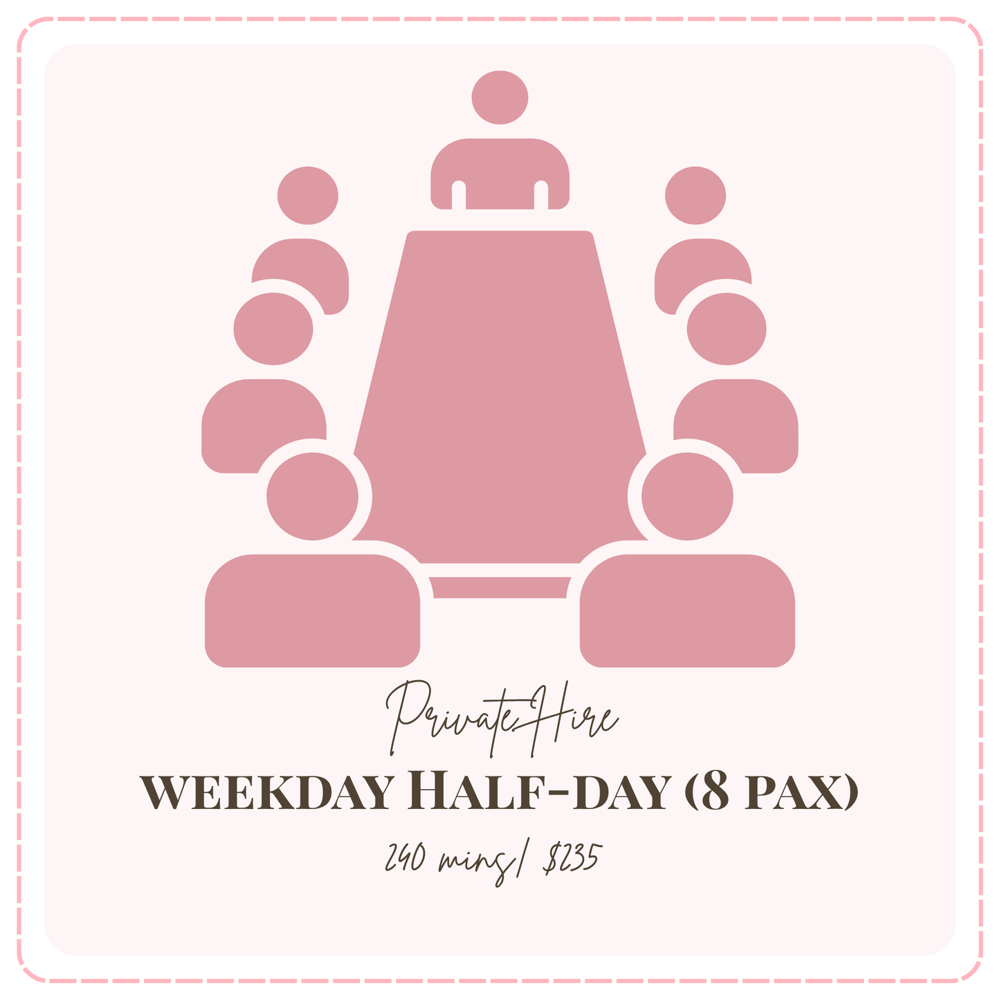 Private Hire — Up To 8 pax Weekday Half-Day