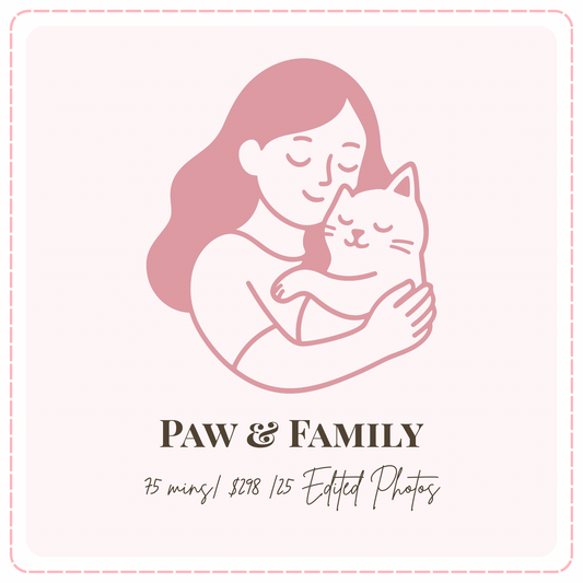 🏠 Paw & Family - Cat Portrait Photoshoot Singapore — 75 Min Session