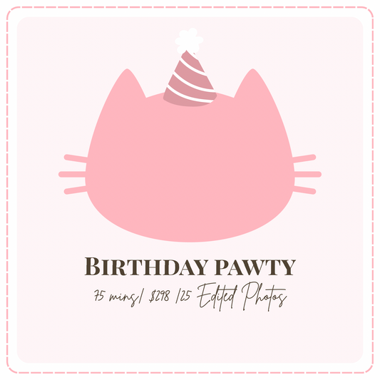 🎂 Birthday Pawty - Cat Portrait Photoshoot Singapore — 90 Min Session